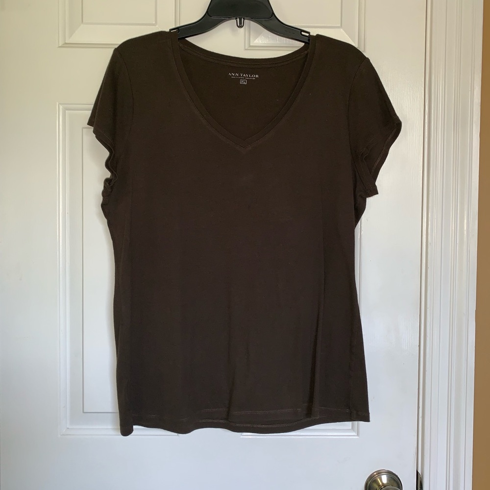 Ann Taylor brown t shirt
